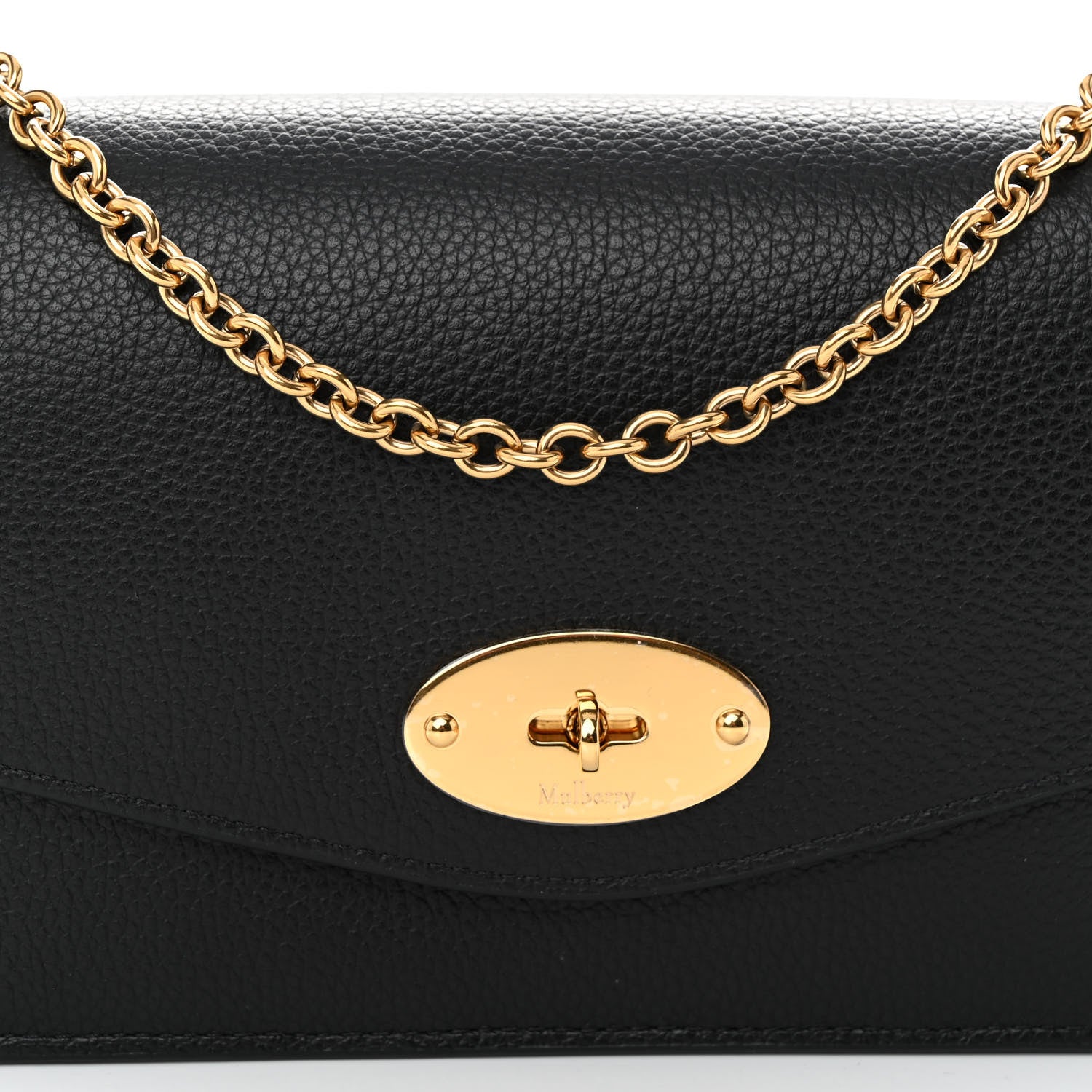 Mulberry Small Classic Grain Calfskin Small Darley Black 7 of 10