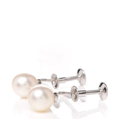 Mikimoto 14K White Gold 7-7.5mm Akoya Pearl Screw-Back Earrings 3 of 4