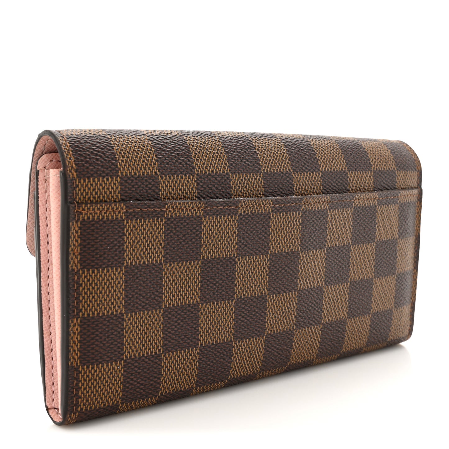 Damier Ebene Sarah Wallet NM Rose Ballerine