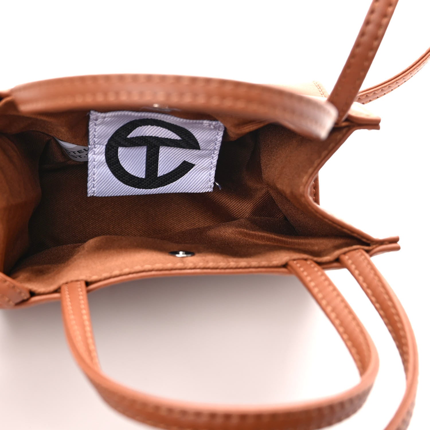 Telfar Vegan Leather Small Shopping Bag Tan 5 of 8