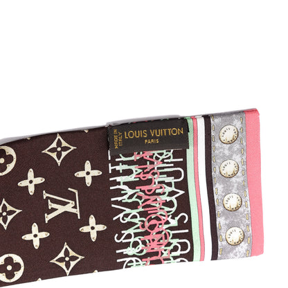 Louis Vuitton Silk Monogram Map Bandeau 2 of 4