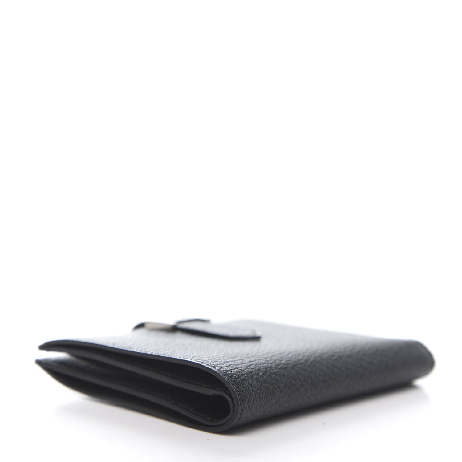 Hermes Chevre Mysore Bearn Compact Wallet Black 4 of 8