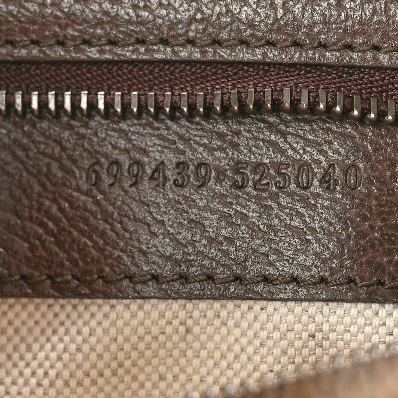 Gucci GG Supreme Monogram Textured Dollar Calfskin Web Ophidia Wristlet Shoulder Bag Beige Ebony New Acero 7 of 11