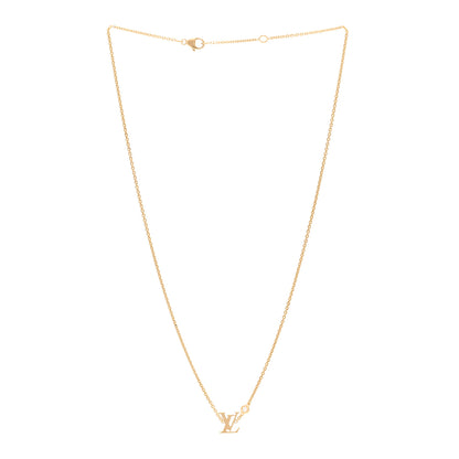 Louis Vuitton 18K Yellow Gold Diamond Idylle Blossom LV Pendant Necklace 3 of 6
