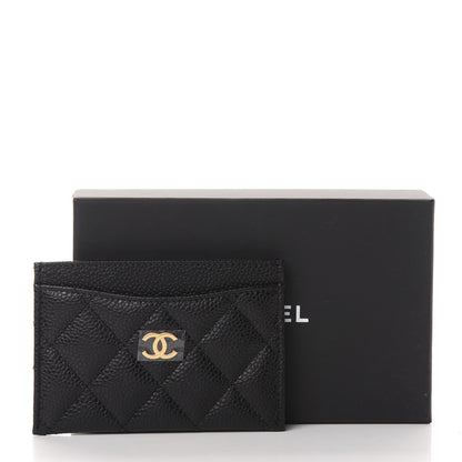 Chanel Caviar Quilted Flap Card Holder Black 9 of 9
