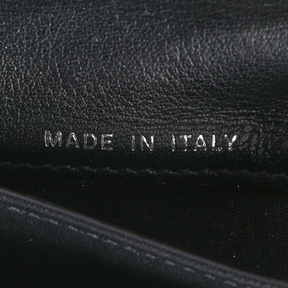 Chanel Lambskin Diamond Stitched Flap Wallet Black 7 of 8