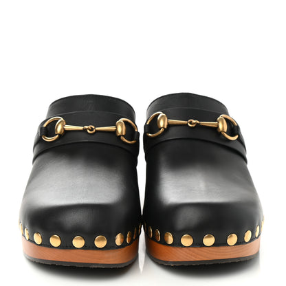Gucci Calfskin Horsebit Clogs 40 Black 4 of 9