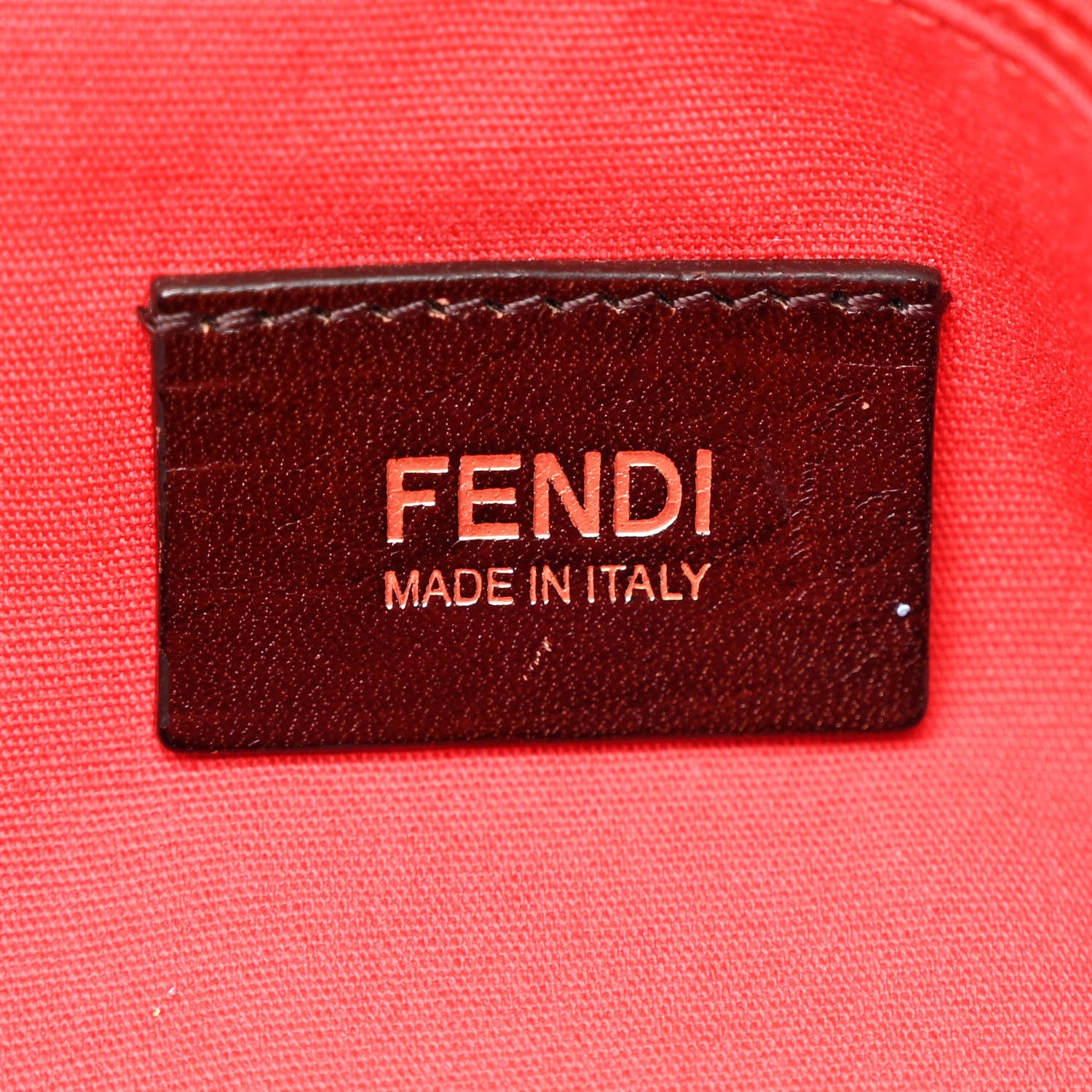 Fendi Zucca Patent Mia Shoulder Flap Tabasco Red 1789616