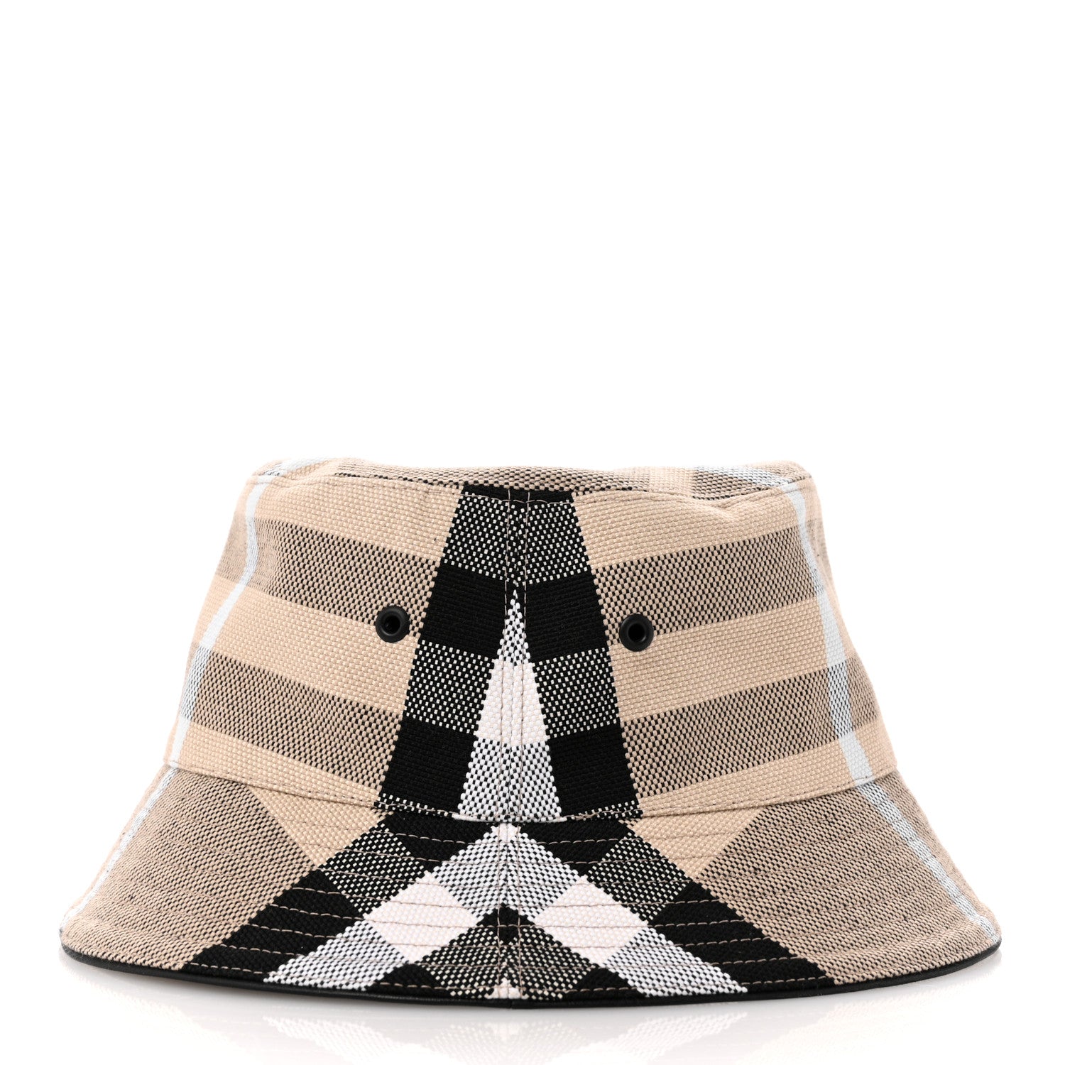 Burberry Cotton Canvas Giant Check Bucket Hat M  Dusty Sand 4 of 10