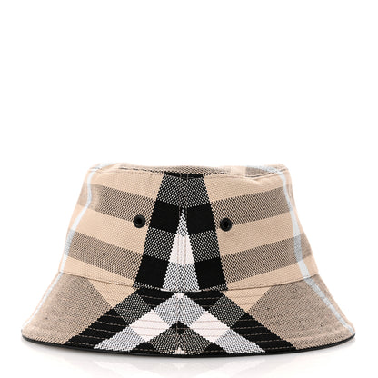 Burberry Cotton Canvas Giant Check Bucket Hat M  Dusty Sand 4 of 10