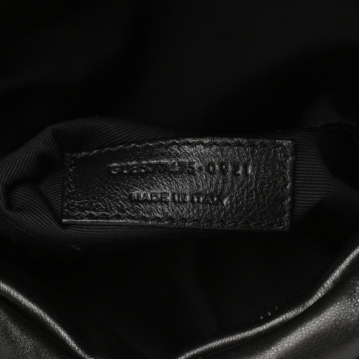Lambskin Quilted Monogram Monochrome Medium Loulou Puffer Chain Satchel Black