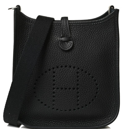 Hermes Taurillon Clemence Evelyne TPM Black 7 of 12