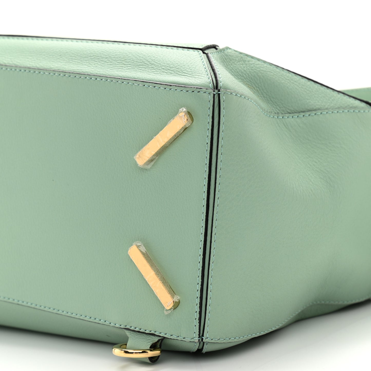 Calfskin Medium Puzzle Bag Sea Water Green