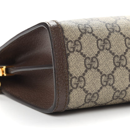 Gucci GG Supreme Monogram Web Small Ophidia Chain Shoulder Bag Brown 8 of 9