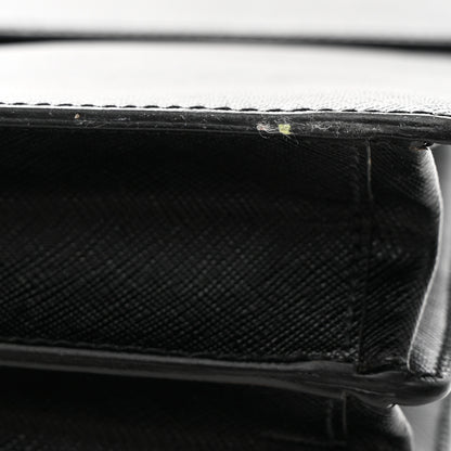 Prada Saffiano Briefcase Black 10 of 11