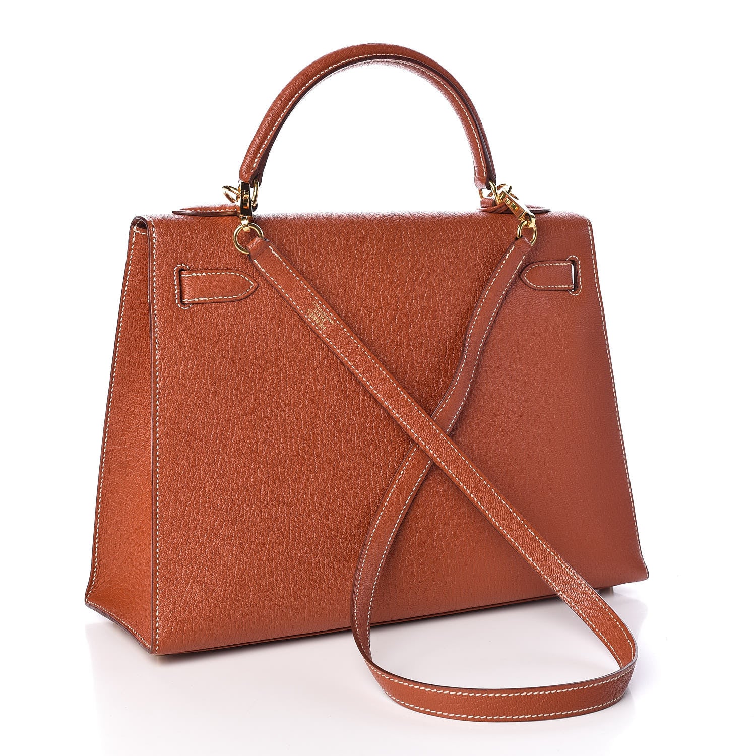 Hermes Chevre De Coromandel Kelly Sellier 32 Brique 3 of 36