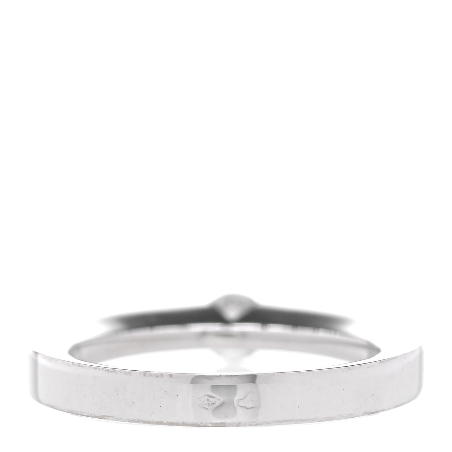 18K White Gold Diamond .21ct Solitaire Engagement Ring 50 5.25