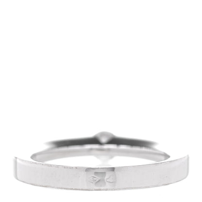 Cartier 18K White Gold Diamond .21ct Solitaire Engagement Ring 50 5.25 3 of 5