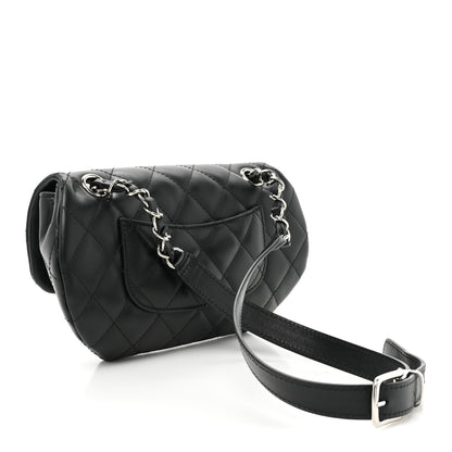 Chanel Calfskin Quilted CC Uniform Flap Belt Bag Black 3 of 10