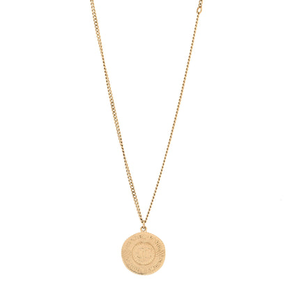 Chanel Medallion CC Rue Cambon Chain Necklace Gold 1 of 4