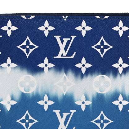 Louis Vuitton Monogram Escale Neverfull MM GM Pochette Blue 8 of 10