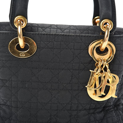 Christian Dior Nylon Cannage Mini Lady Dior Black 7 of 15