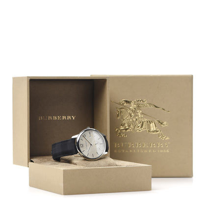 Burberry Stainless Steel Calfskin 40mm Classic Round Quartz Watch BU10008 9 of 9