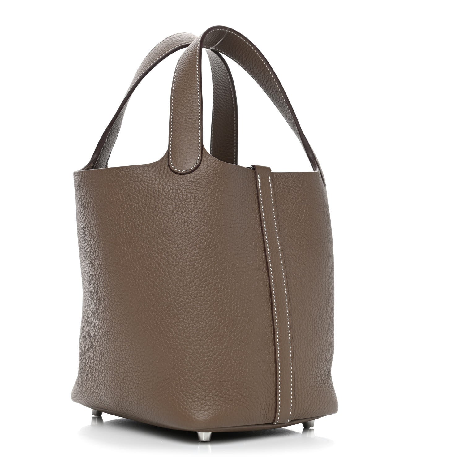 Hermes Taurillon Clemence Picotin Lock 18 PM Etoupe 2 of 4