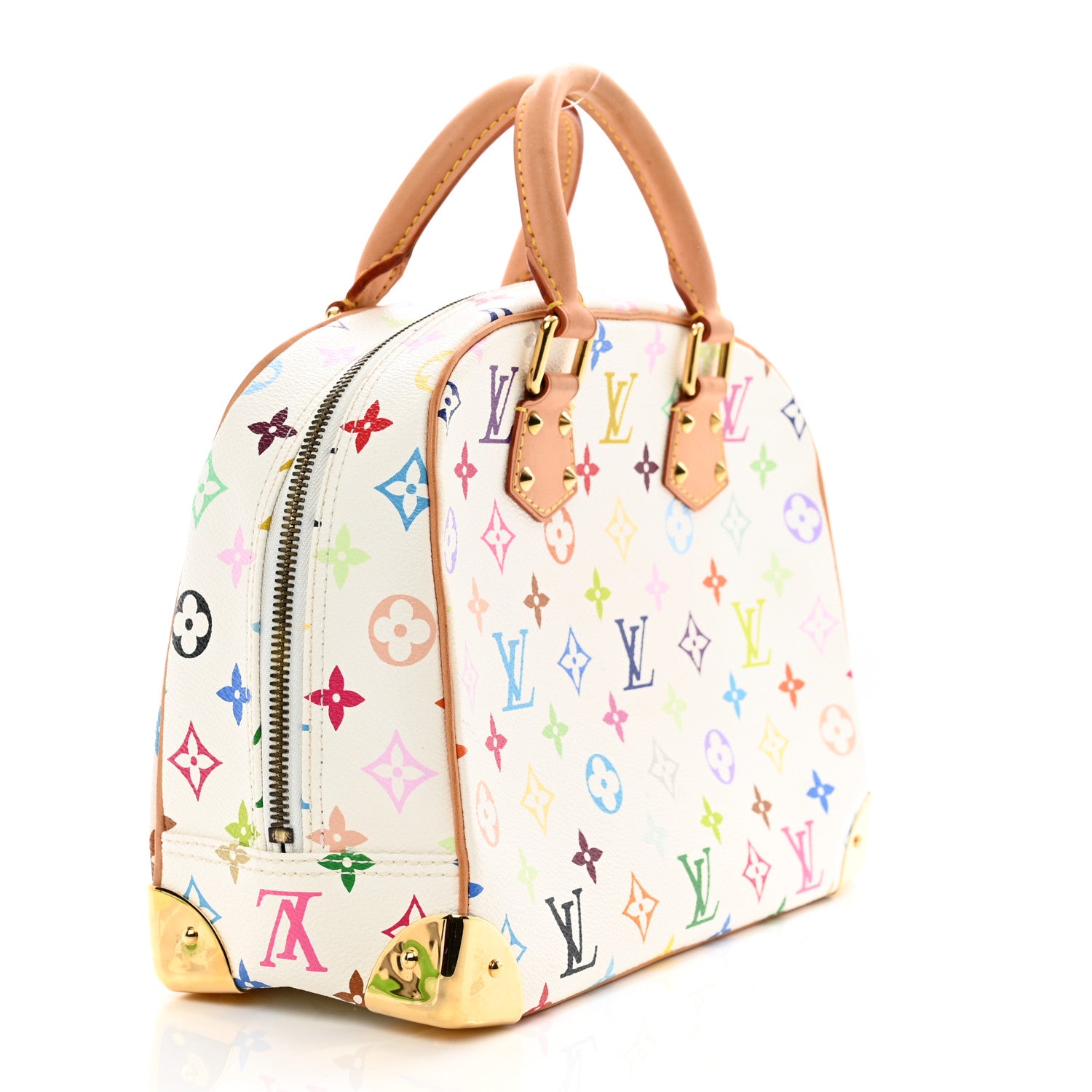 Louis Vuitton LOUIS VUITTON Monogram Multicolor Trouville White 3 of 9