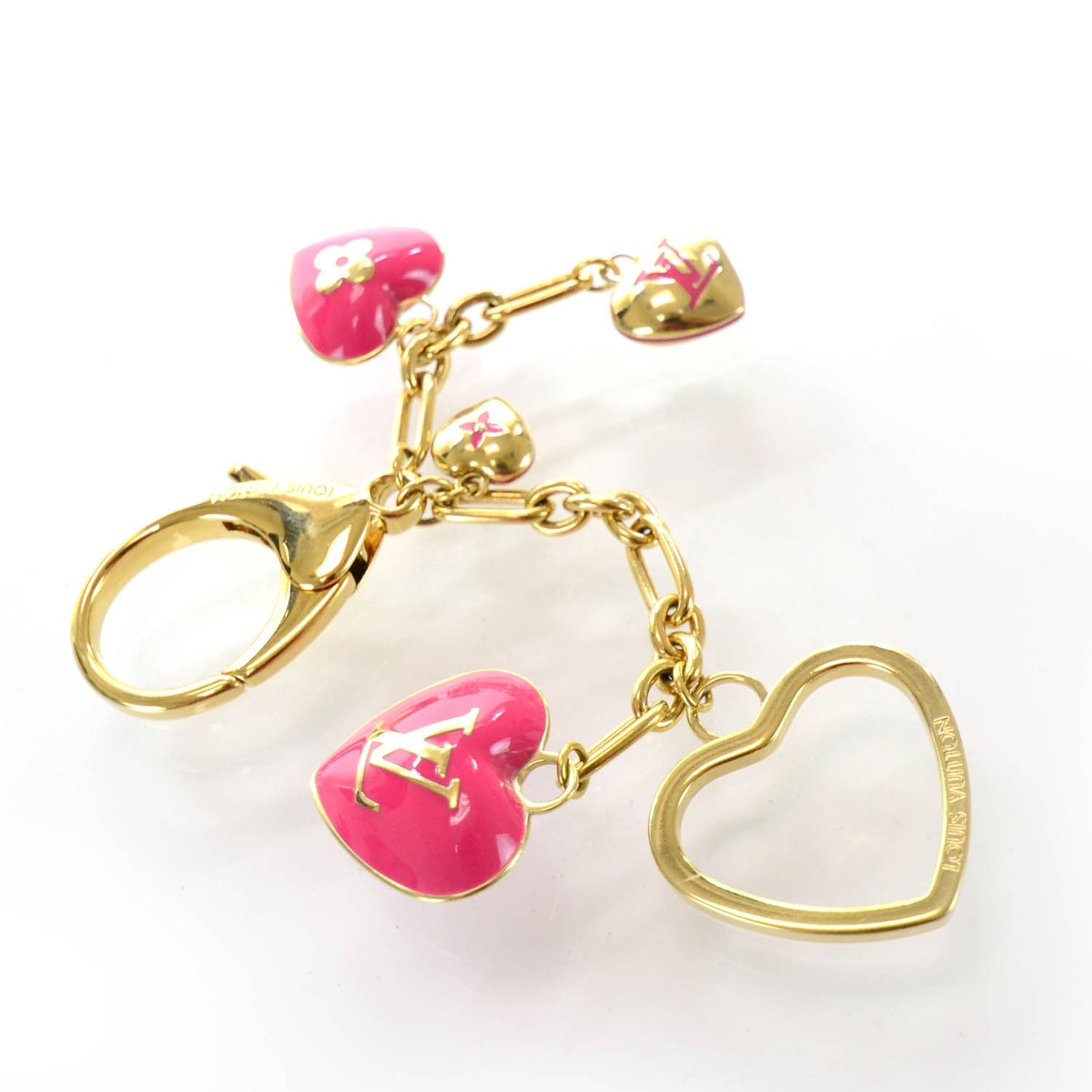 Coeurs Heart Bag Charm Key Holder