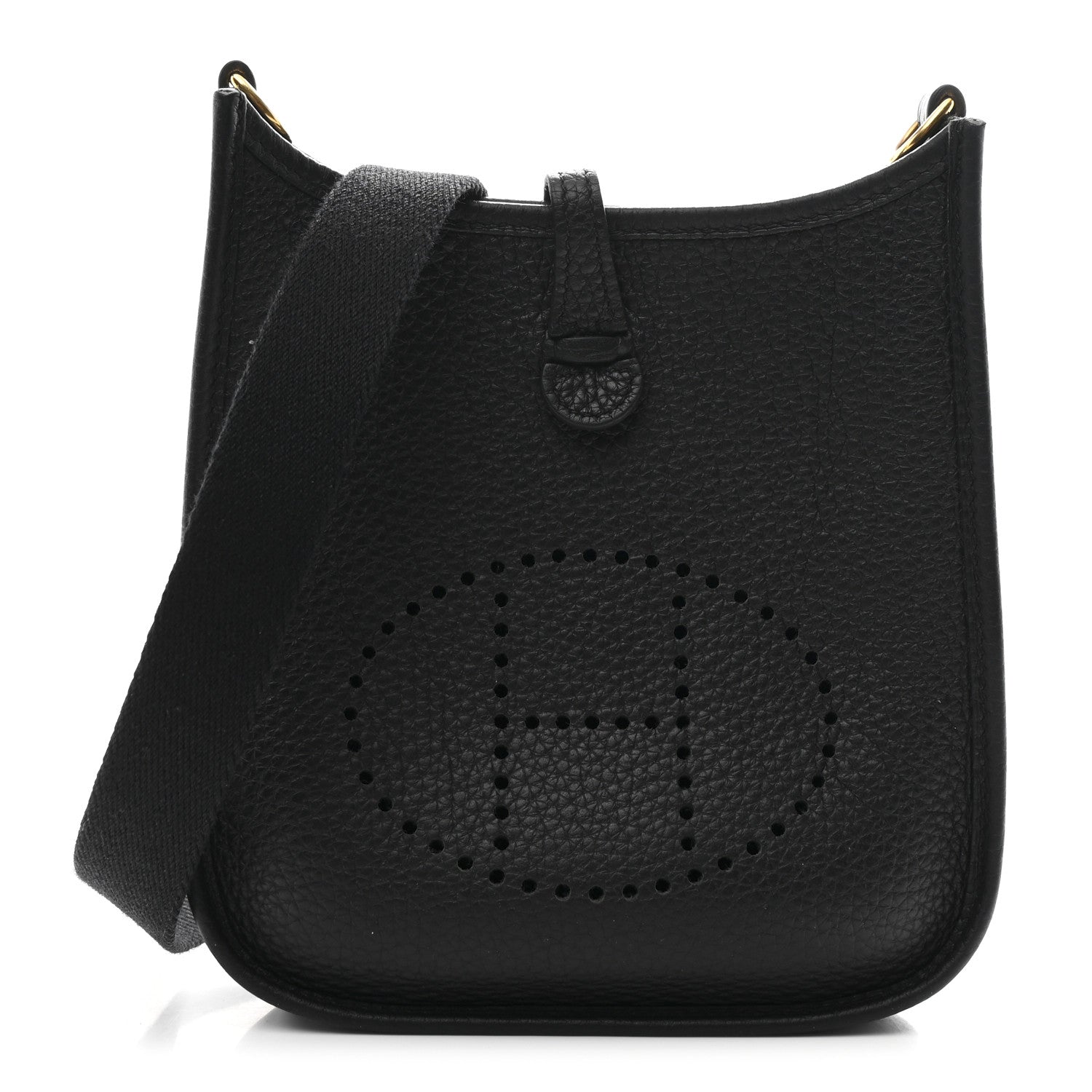 Hermes Taurillon Clemence Evelyne TPM Black 1 of 11
