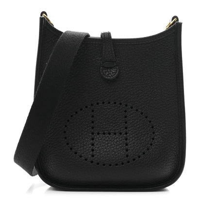 Hermes Taurillon Clemence Evelyne TPM Black 1 of 11