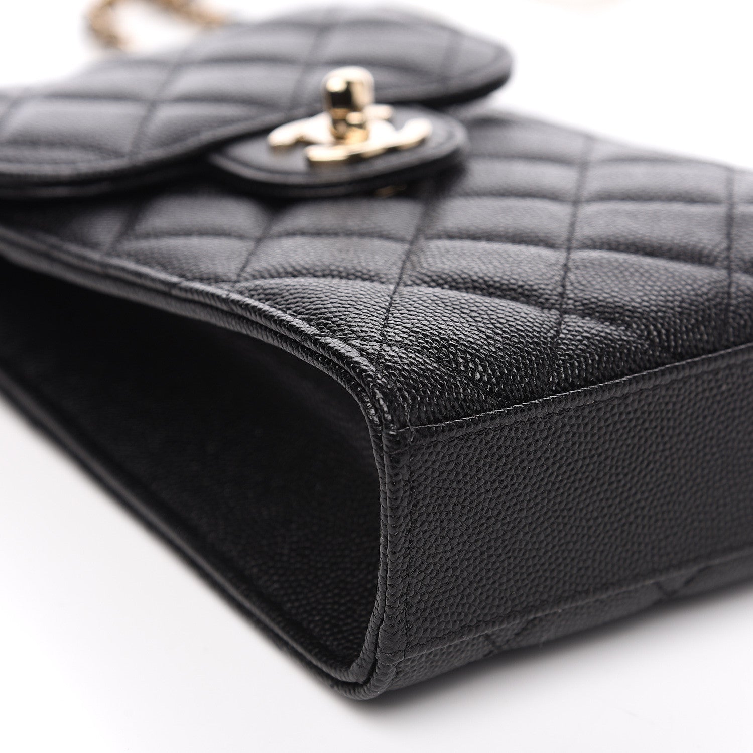 Chanel Caviar Quilted Classic Phone Holder Black 8 of 10
