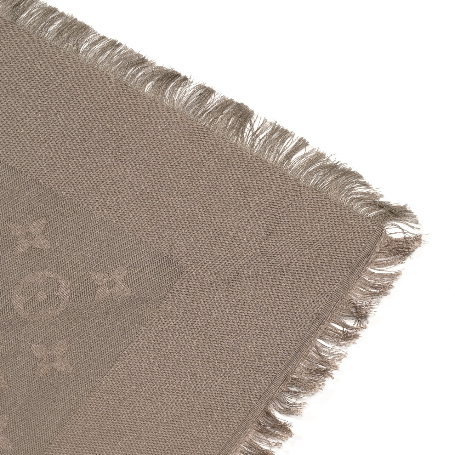 Silk Wool Monogram Shawl Verone