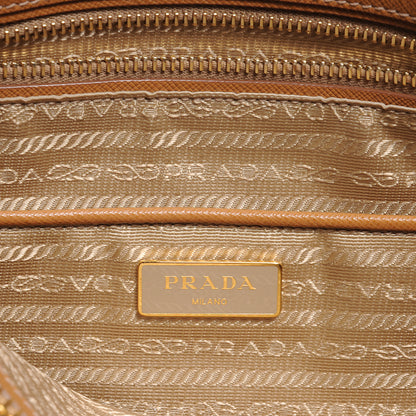 Prada Saffiano Lux Parabole Tote Caramel 8 of 10