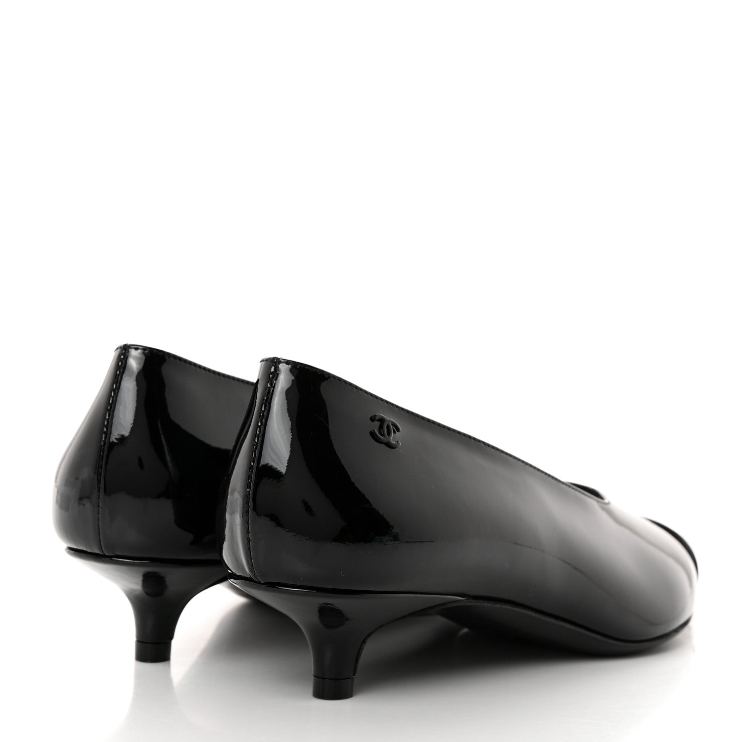 Chanel Patent Pumps 36.5 Black 4 of 9