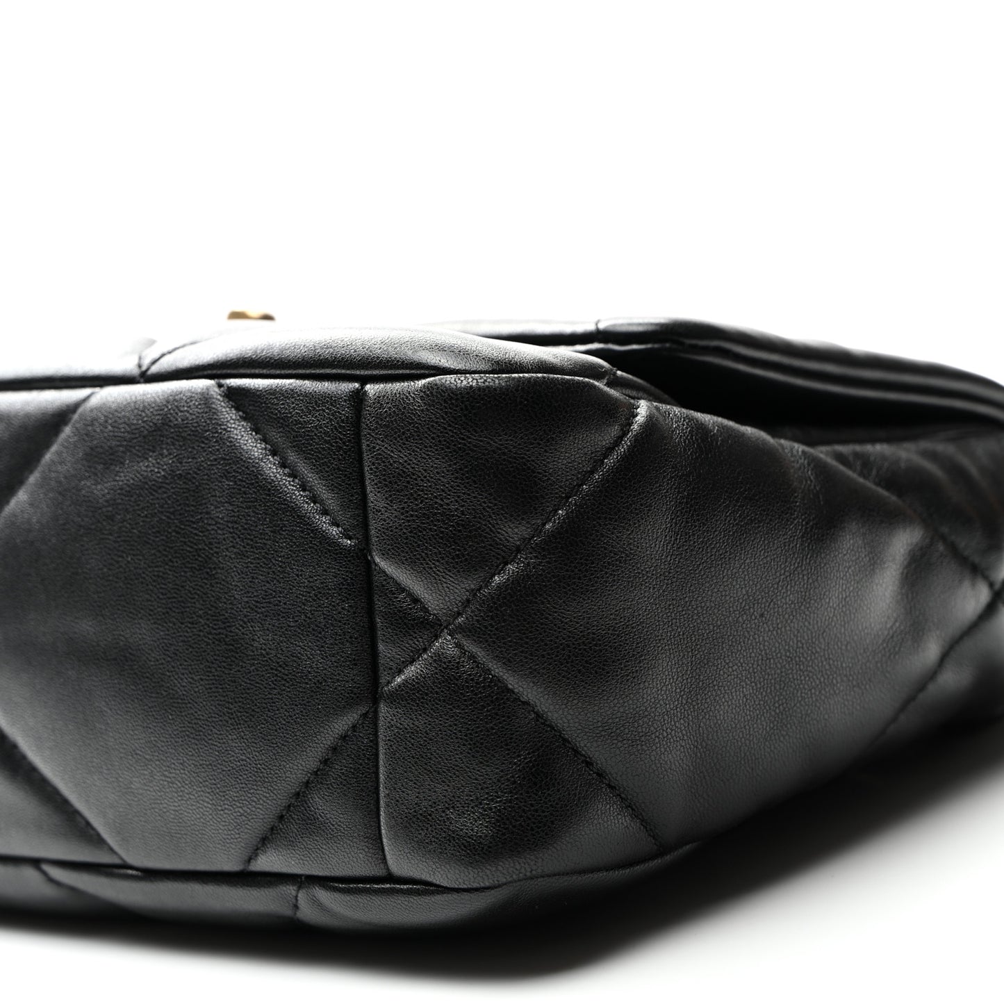 Goatskin Quilted Medium Chanel 19 Flap Black