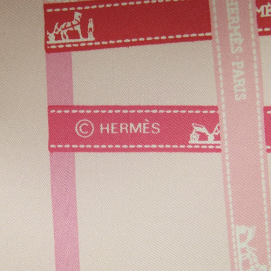 Hermes Silk Twill Pocket Square Scarf Ribbon 5 of 5