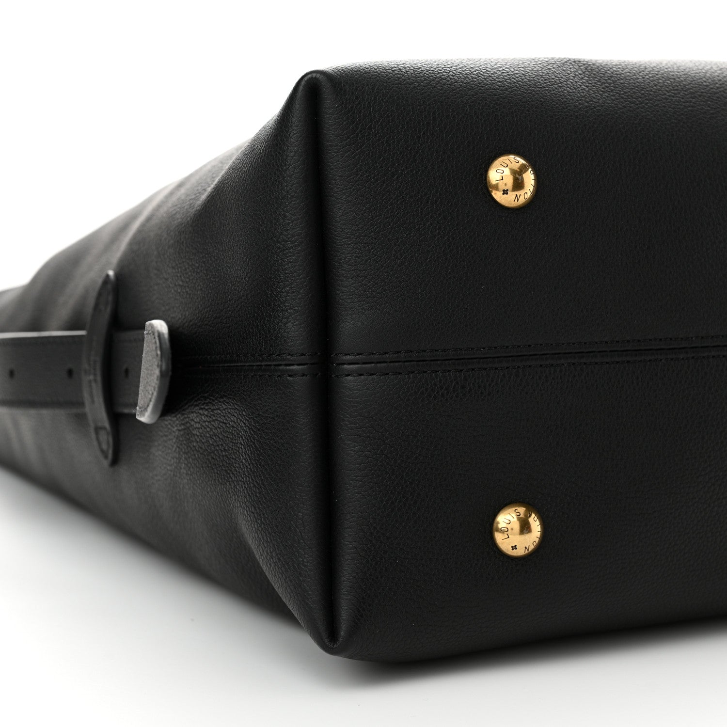 Louis Vuitton Grained Calfskin Low Key Hobo MM Black 9 of 11