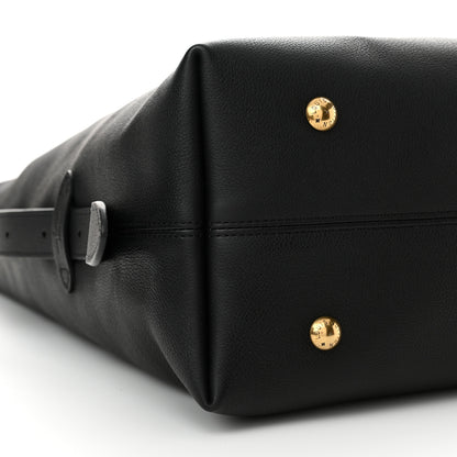 Louis Vuitton Grained Calfskin Low Key Hobo MM Black 9 of 11