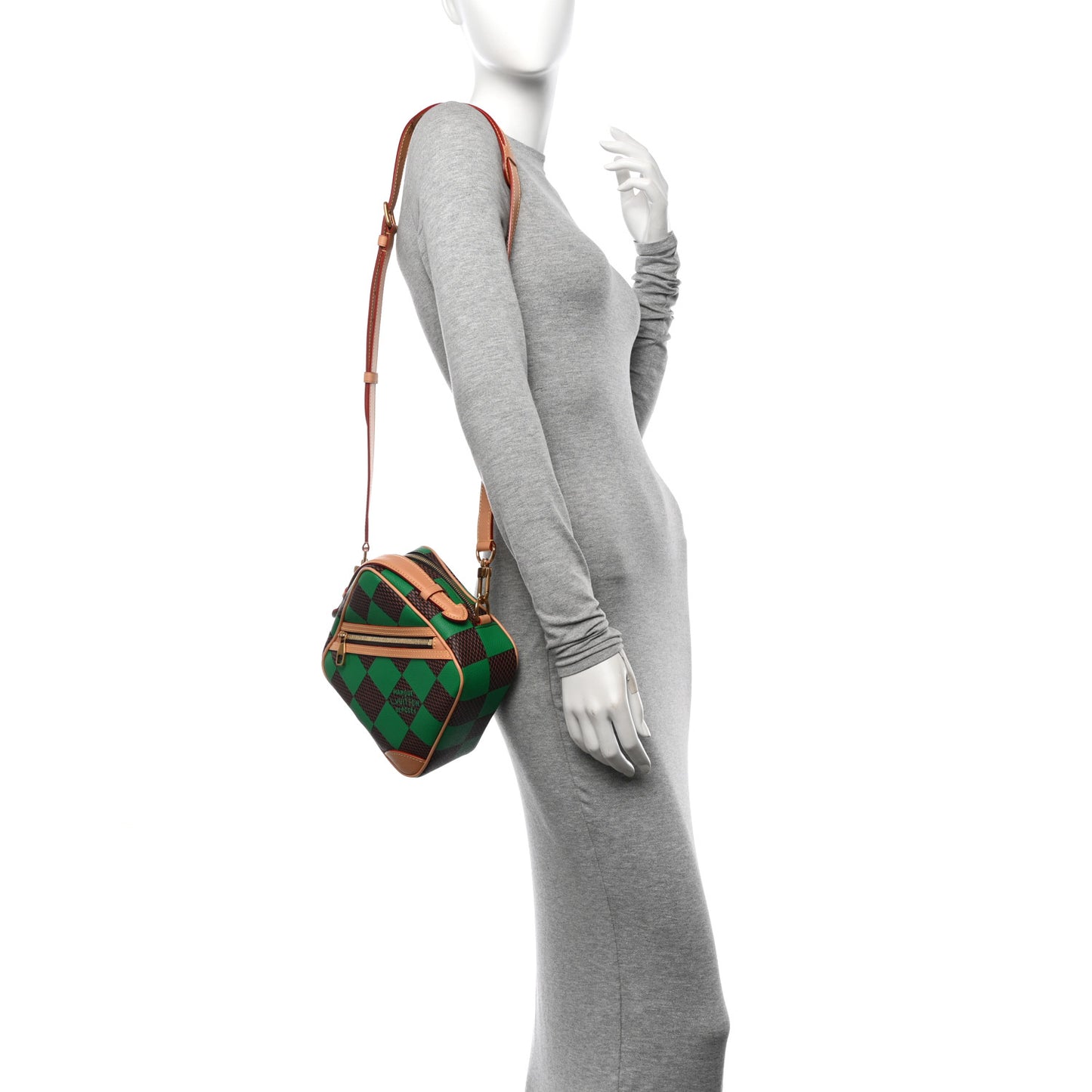 Damier Pop Chess Messenger Green