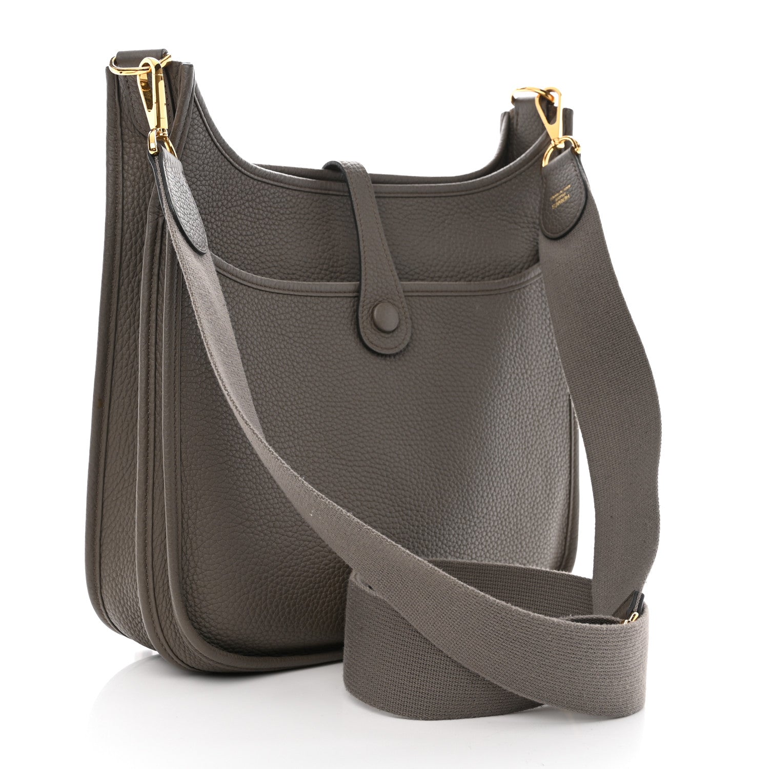 Hermes Taurillon Clemence Evelyne III PM Etain 3 of 14