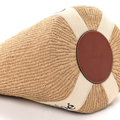 Chloe X MIFUKO Raffia Large Woody Basket Bag White 8 of 9