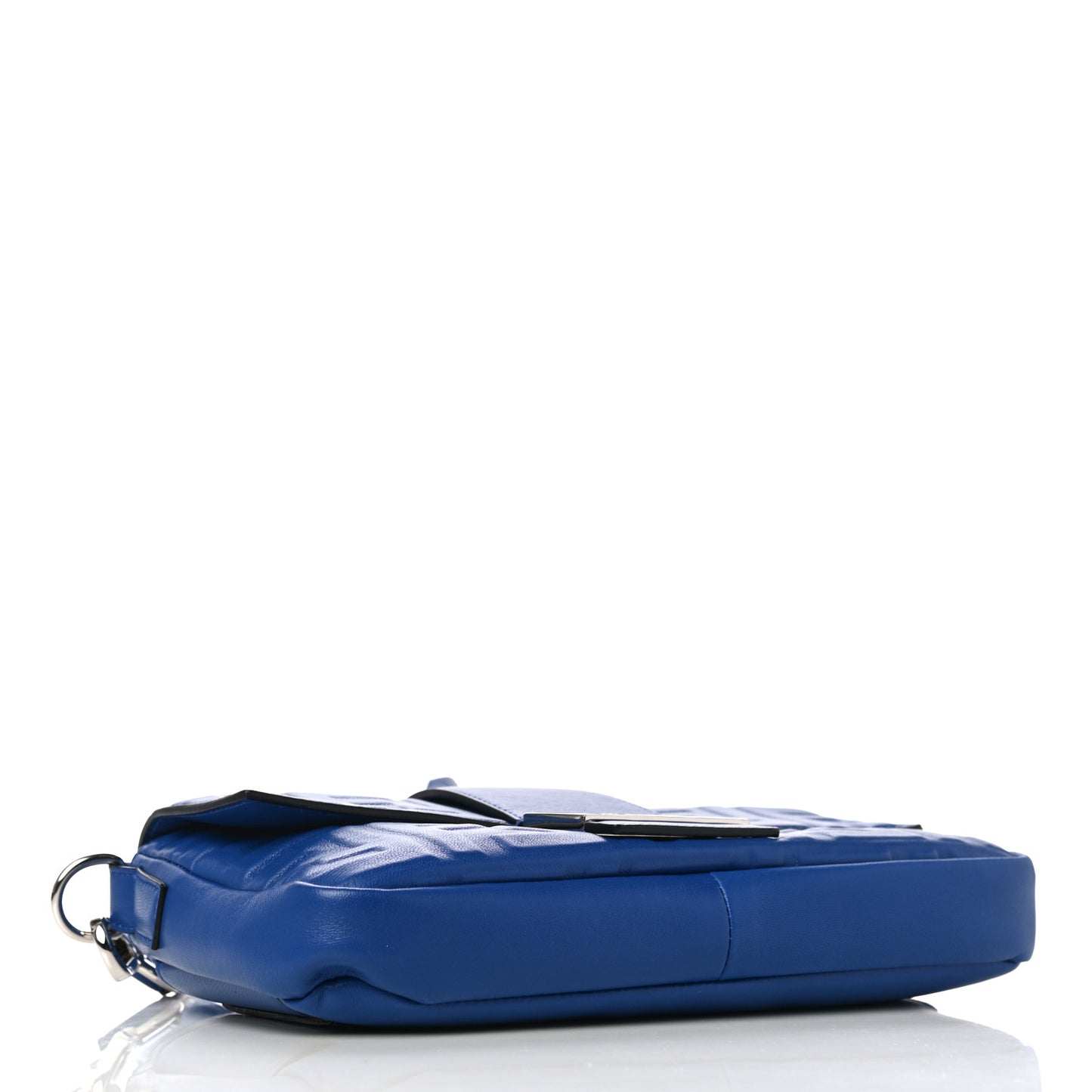 Nappa FF 1974 Embossed Belt Baguette Bag Blue Neon
