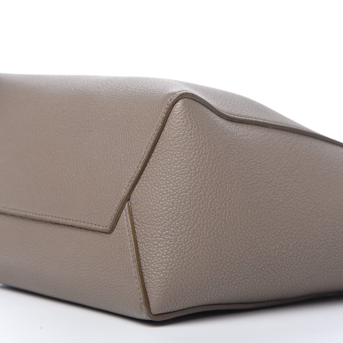Soft Grained Calfskin Small Sangle Bucket Bag Taupe