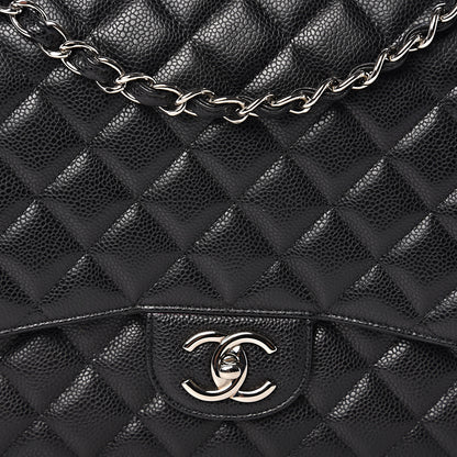 Chanel Caviar Quilted Maxi Double Flap Black 9 of 10