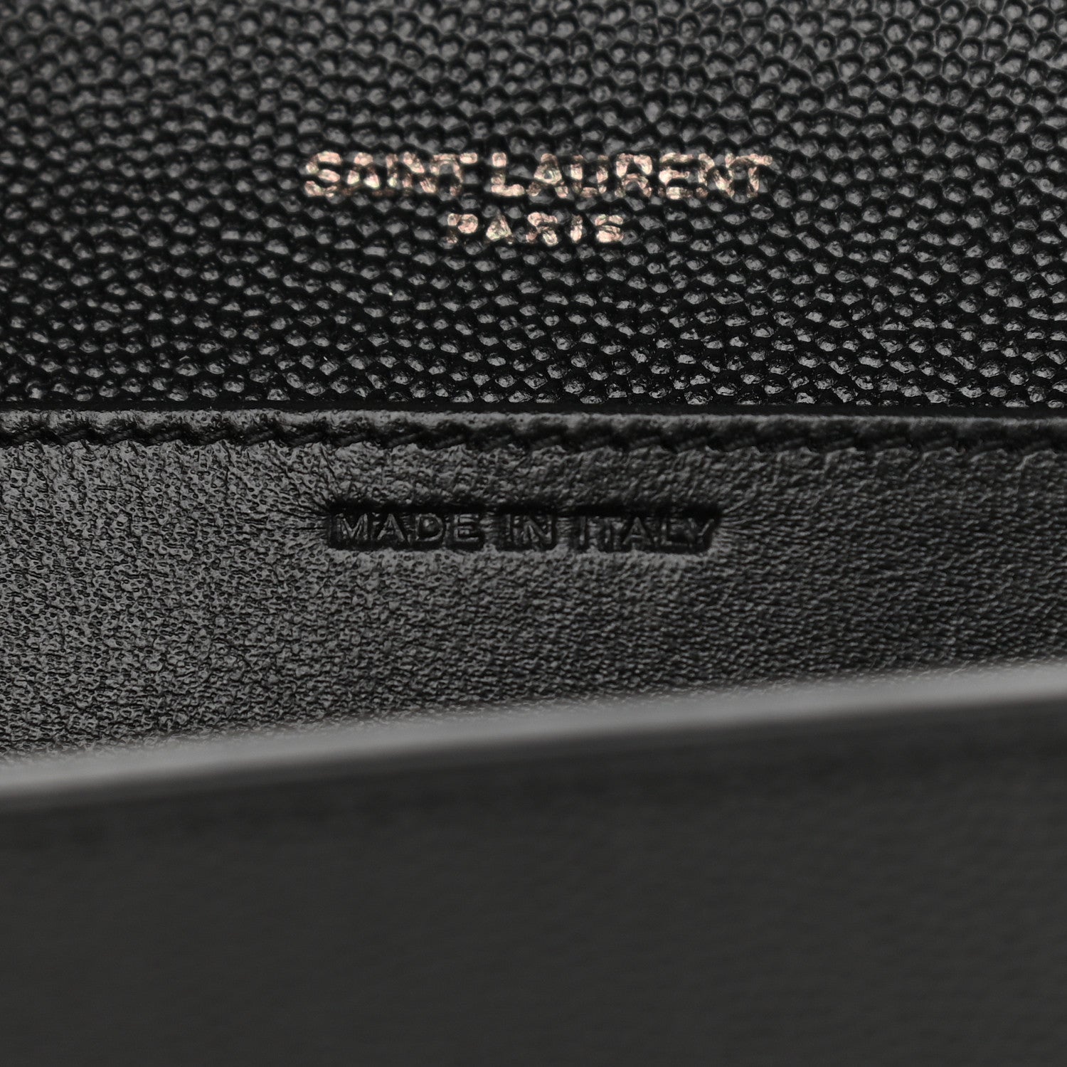 Saint Laurent Grain De Poudre Uptown Chain Wallet Black 8 of 10