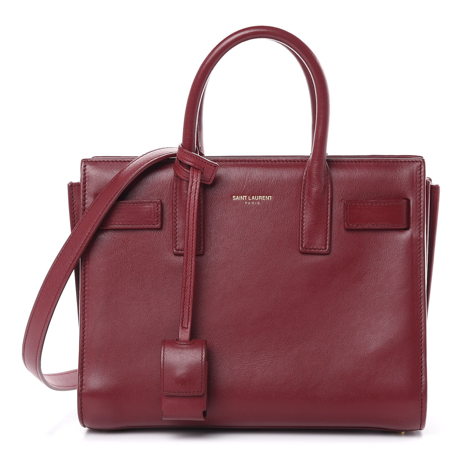 Saint Laurent Calfskin Nano Sac De Jour Dark Pallisandre 1 of 14