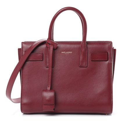 Saint Laurent Calfskin Nano Sac De Jour Dark Pallisandre 1 of 14