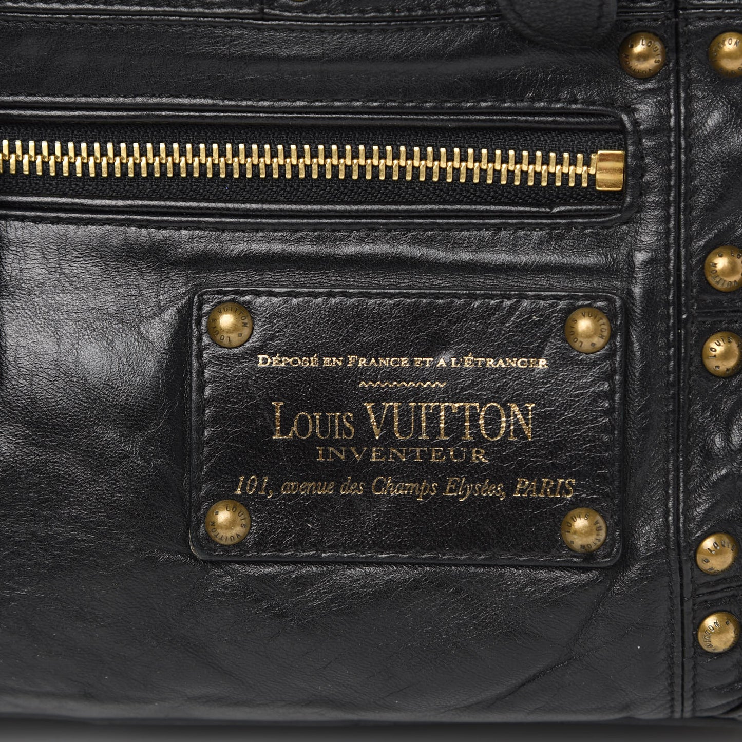 Lambskin Riveting Black